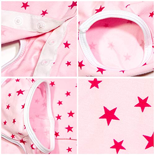 Dog’s Recovery Suit Post Surgery Shirt for Puppy, Wound Protective Clothes for Little Animals(Pink Stars-m) - color: pink stars, size: Medium
