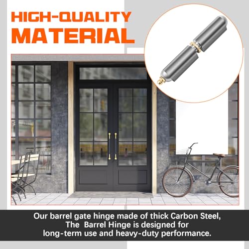 Zonon 5 Pcs 5 Inch BBQ Smoker Bullet Weld on Bullet Hinge Carbon Steel Weldable Hinges Heavy Duty Compatible with Swing Door Trailer Ramp - color: Zerk, size: 5 Inch