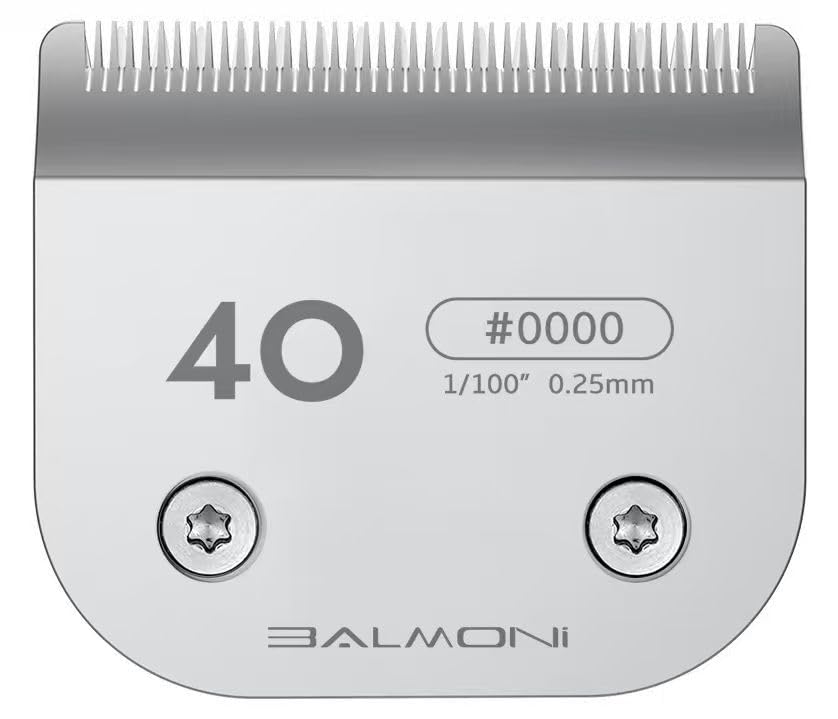 Professional A5 Blades – Powder Metallurgy + Titanium-Ceramic, Low-Heat High-Precision – Fits Wahl, Andis, Oster, Heiniger A5 Clippers, Parent (#40 0.25mm-1/100) - size: #40 0.25mm-1/100"