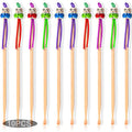 10pcs Bamboo Ear Pick Ear Cleaner Earwax Curette Remover Earpick Tool Hanging Clean Tool for Adult Children