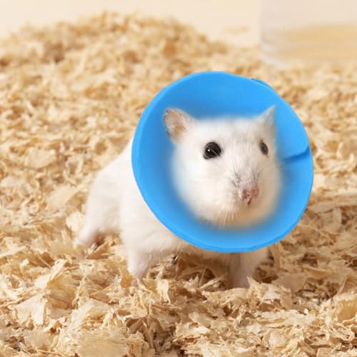 3 Pcs Adjustable Recovery Bird Cone Collar,Hamster Elizabeth Collar Protective Cones for Sugar Glider Hamster Ferret Squrrel_M - size: M