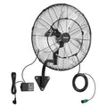 VEVOR Wall Mount Fan, 20 in Wall Mounted Hanging Fan with Oscillating & Mist, Remote, IP44-rated, 3-Speed, 18h Timer, Temperature Control, Powerful for Industry, Commercial, Garage, Workshop, Gym