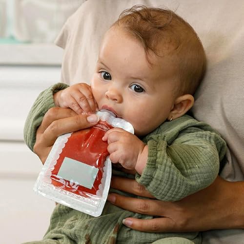 Infantino Reusable Squeeze Pouches, BPA-Free, 3.5 oz, 25-Pack - style: Reusable Pouches