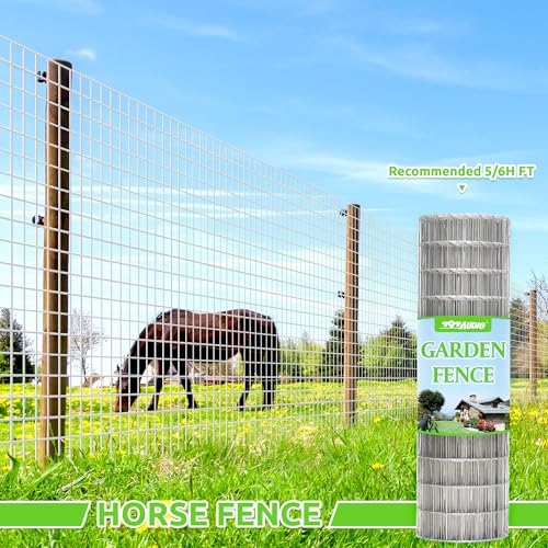Metal Garden Fence, Hot Dip Galvanized After Welding, 2"x3" 16 Gauge, 48inch H x 100ft L Welded Wire Fencing,2/3/4/5/6ft Tallx50/100 ft Long Hardware Cloth for Yard,Farm,Chicken,Dog,Vegetable Protect - color: Galvanized, size: 2"x3" 48inx100ft
