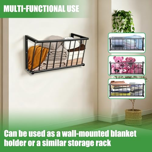 Hay Feeder Wall Mount Hay Rack, 26" Long Livestock with 16 Gallon Capacity, Carbon Steel Hay Feeder for Sheep, Goats, Horses, Indoor Outdoor Uses