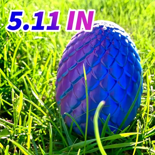 5 Pcs，12" 3D Printed Dragon Eggs,Dinosaur Egg,Crystal Dragon Toys,Snake Eggs, Animals,Fidget Toy,Desk Executive Toy，Easter Eggs Basket Stuffers,Toys for Boys Kids Teen 5-7 4-6 8-12 - color: Pp-03