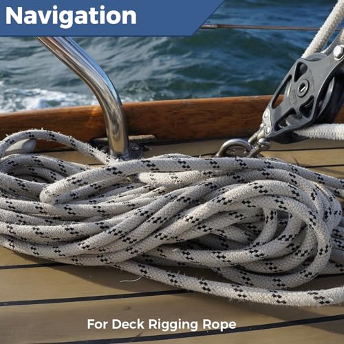 1/2 Inch Double Braided Polyester Arborist Rope, 1/2in 100ft Heavy Duty Nylon Rope for Anchor, Tree Work, Cargo, Pulling, Sailing - size: 1/2in x 100ft, style: Orange