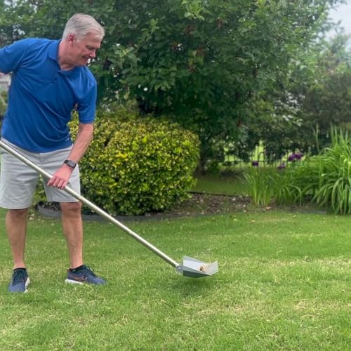 Heavy Duty Pooper Scooper 66in Tempered Spring Steel Scoop Long Stainless Steel Handle Dog Pooper Scooper for Large Dogs Outdoor Pet Waste Removal Shovel | Long Stainless Steel Handle Dog Pooper Scooper for Large Dogs Outdoor Pet Waste Removal Shovel