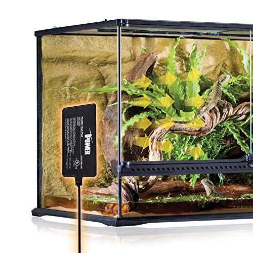 iPower Reptile Heat Pad 4W Under Tank Terrarium Warmer Heating Mat for Turtles Lizards Frogs and Other Small Animals, 4x7 Inch - size: 4" x 7", style: Heat Pad