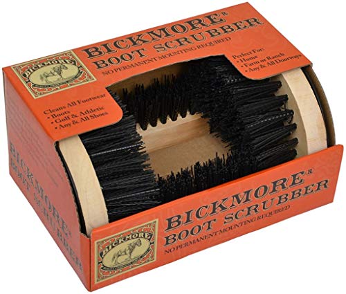 Bickmore Boot Scrubber, Mountable Shoe Brush & Scraper | Indoor & Outdoor Mount, Scrapes Dirt Off Work Footwear & Sneakers