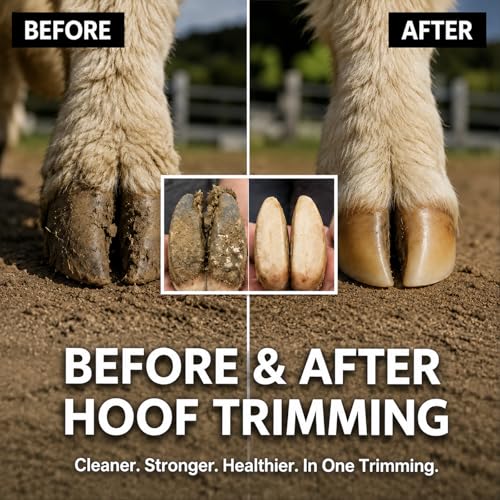 Goat Hoof Trimmers, Sheep Shears, Goat Hoof Trimmer Kit, Pruning Shears Horse Grooming Supplies Hoof Accessories – Versatile Hoof Wire and Pipe Cutting Tool for Pruning Plants as Pruning Shears - color: red