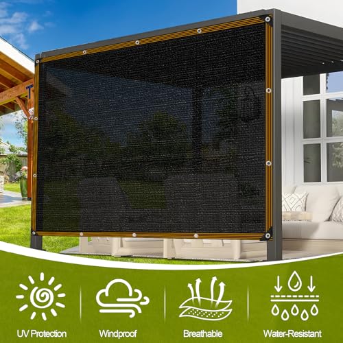 Shade Cloth - for Garden 90% Plant Shades Mesh Tarp with Grommets Outdoor Sun Shades Netting for Chicken Coop Greenhouse Vegetables Pergola Patio Cover - size: 8×16FT