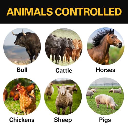 Zareba 10 Mile Solar Powered Low Impedance Electric Fence Charger | Contain Cattle, Horses, Goats, & Livestock, 0.15 Output Joules, Built-in Mounting Bracket for Posts, ESP10M-Z