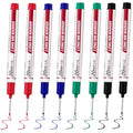 8 PCS Long Head Deep Hole Marker Pens,20mm Long Nib Marker, Longs Nose Markers, Waterproof Construction Markers Marking Tool,Permanent Markers Carpenter Ink marker Pens,Metal marking Pens 03 - color: 8PCS-20MM-Red/Blue/Green/Black
