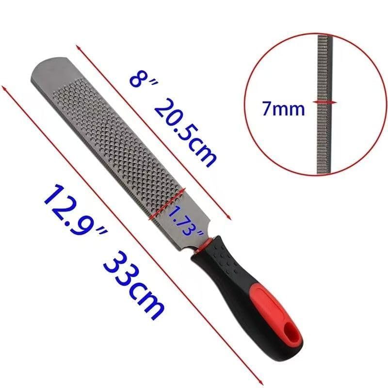 8 Inch Small Livestock Hoof Trimming Tool Kit 2PCS Heavy Duty Hoof Care Set | Double Sided High Carbon Steel Hoof Rasp, Mini Claw Hammer Nail Puller For Goats, Sheep, Mini Horses Donkeys-Farrier Tools