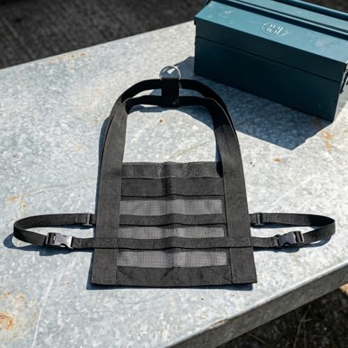 Animal Weighing Sling, Nylon Hanging Scale Bag with Adjustable Straps, 23.23 x 13.78 in, Black, for Lambs, Goats, Alpacas and Dogs