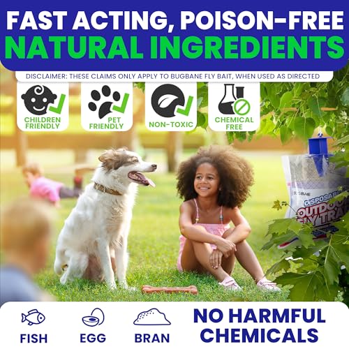 Fly Traps Outdoor Fly Trap for Patio. 9 Non-Toxic Pre-Baited Flies Bags Outdoor Disposable. Hanging Bug Catchers for All Filth Flies Killer for Outside Bug Control in Yard Horse Ranch Trash Can. - style: 9pk