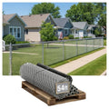 Fencer Wire 11.5 Gauge Durable Galvanized Steel Chain Link Fence Kit, Complete Fencing DIY Set w/Fence Fabric, Gate, Posts, Top Rails & Hardware for Yard, Garden & Animal Enclosures (4ft. x 54ft.) - color: Silver, size: 54 FT