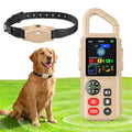 4-in-1 Wireless Dog Fence System for Medium Large Dogs, Remote Training | Invisible Electric Dog Fence for Stubborn Dogs, 3300FT Range, IPX7 Waterproof, Real-Time Display, Indoor & Outdoor Use, Khaki