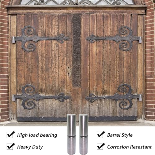 4 PCS Weldable Barrel Hinges Weld On Bullet Door Hinge 3" x 3/4" Heavy Duty Steel Detachable Hinges for Trailer Ramp Gate Swing Door (4 PCS) - color: 4 PCS