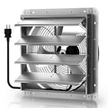 Xcity 16" Shutter Exhaust Fan, 2633 CFM Wall Mount Ventilation Fan | Powerful 2633 CFM airflow with AC motor, automatic shutters and waterproof design for garages, attics and greenhouses. - size: 16 Inch