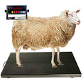 PEC Livestock Animal Scale/Farm Animal Scales for Weighing Small to Medium Sized Animals, Lamb, Goat, Sheep, Pigs, hogs, Donkey, Calf, Digital Indicator Included, Capacity 700lbs (44" x 22") - style: 44" x 22"