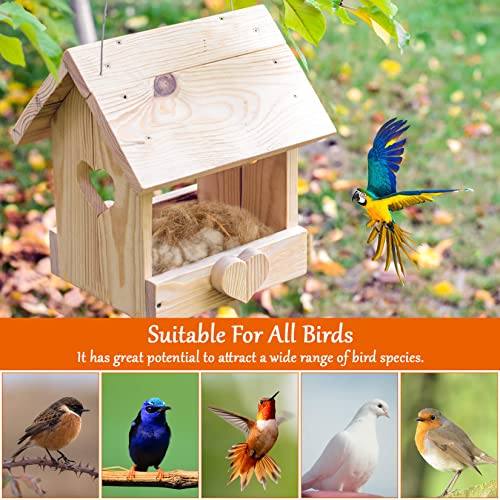 Sukh Bird Nesting Material - Bird Nest Bedding for Hummingbird Finch | Natural Nest Building Material for Parakeet Cage, Garden, Tree Trunks, DIY Bird Nests, Small Birds Supplies (2)