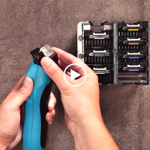 Wahl Pro Animal KM Velocity Corded Clipper, No-Slip Grip, Detachable Blades | Corded Clipper for Dogs, Cats, and Horses, LOCKGUARD Technology, No-Slip Grip for All-Day Comfort, Includes Detachable Blades