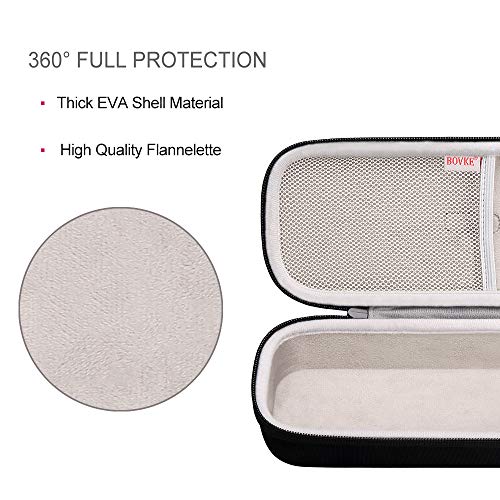 BOVKE Stethoscope Case for 3M Littmann Classic III Monitoring, Lightweight II S.E, Cardiology IV Diagnostic Stethoscopes - Extra Room fits Pen Light Scissors Pulse Oximeter Nurse Accessories, Black | Lightweight II S.E/ MDF Acoustica Stethoscopes Hard Bag