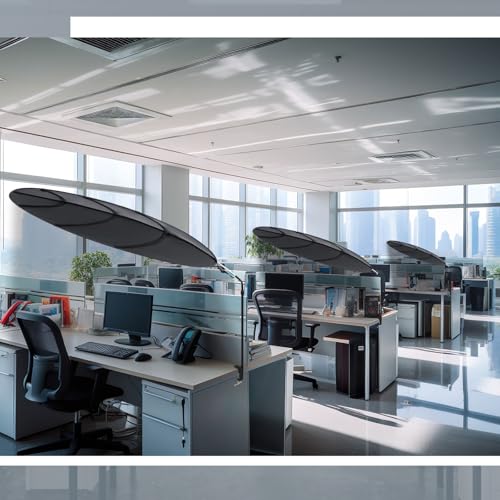 Large Adjustable Office Cubicle and Desk Shade,51'' Portable Cubicle Light Shade with Clamp Foldable Rotatable Canopy Blocks Light or Disturbance for Working Accessories(Forest) - style: Forest