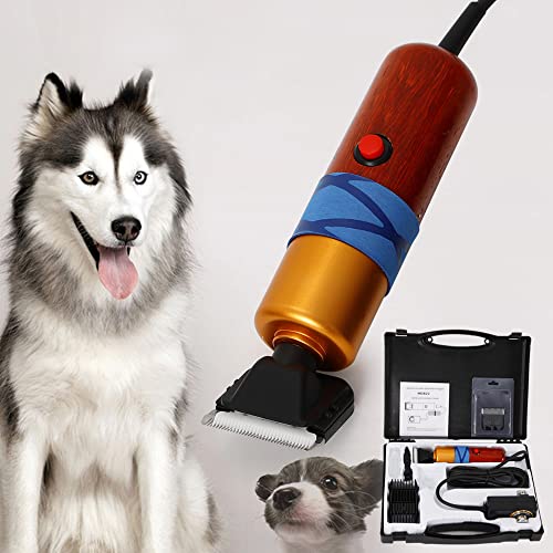 Dog Electric Sheep Goat Shears Clippers for Grooming for Thick Coat,200w Sheep Clipper Rechargeable Dog Shaver Dog Grooming Kit with Stainless Steel Blade for Dogs and Pets Pet Supplies - size: 200W