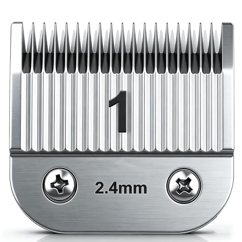 1# Replacement Ceramic Blades,Compatible with Oster 76,Andis AGC,Wahl KM10 | 2.4mm(3/32") Cutting Length,size 1 - color: Size 1