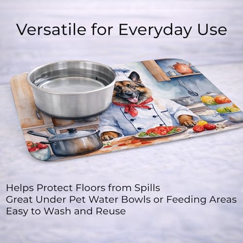 Caroline's Treasures Belgian Tervuren The Chef Memory Foam Kitchen Mat Machine Washable Anti-Fatigue Mat Cushion Comfort Bath Mat or Kitchen Rug - color: Belgian Tervuren 6202
