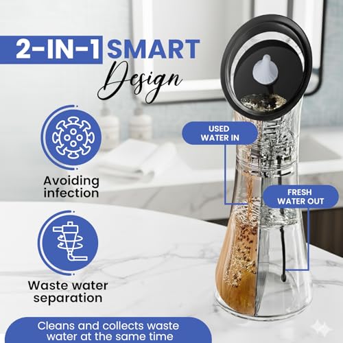 Electric Ear Cleaner - Ear Wax Removal Kit - LED Display - Water Powered Ear Irrigation System - IPX7 Waterproof - Easy to Use