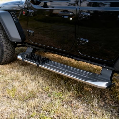 Truck Step Mounted Brush, Heavy Duty Boot Brush Cleaner, Universal Boot Scrubber Dirt-Removal Accessories for RVs, SUVs, Camper Vans, Trucks & Semis