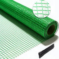 Garden Fence 4 x 100 FT,0.4" Mesh Plastic Fencing,50PCS Zip Ties | Deer Fence Temporary Fence Snow Fence Safety Fence,Construction Fencing for Yard,Rabbits,Chicken,Dogs,Animal Barrier,Green - size: 4ftx100ft