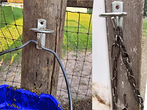 Horse Feed Bucket Hook,Water Bucket Holder Hanger for Horse Stall/Stable Supplies (4 Pack) - size: 4 Pack