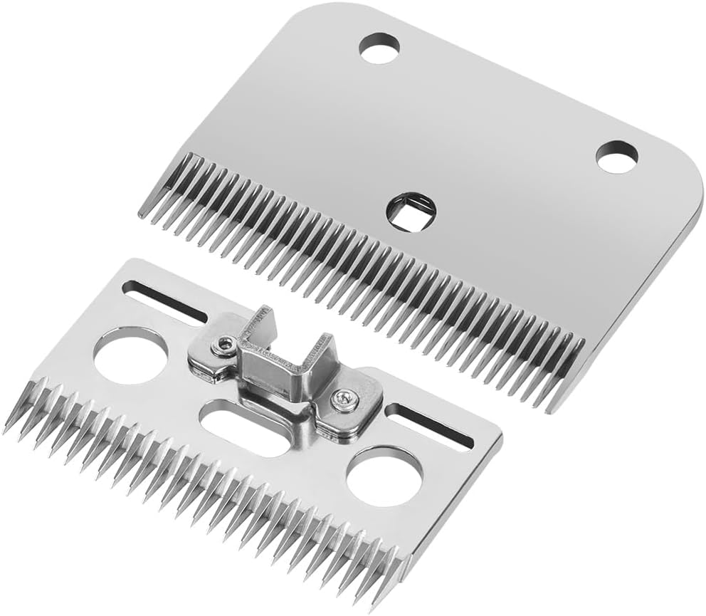 Horse Clippers Replacement Blades, Professional Stainless Steel Clipper Blades, Detachable Universal Blades, 35-Teeth