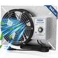 ALORAIR 540CFM Crawl Space Ventilator Fan with Humidistat & Thermostat | 8.7 Inch Basement Vent Fan with Freeze Protection, IP-55 Rated Isolation Mesh for Crawlspace, Garage, Attic, Exhaust - size: Medium