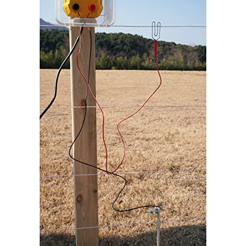 FenceMate AC Powered Electric Fence Charger Output 0.5J up to 10 Miles | to Constrain Poultry, Pet, Hobby Animal, Fencer to Protect Homestead, Garden, Pond, Orchard,Fence Energizer Peak 10 kV