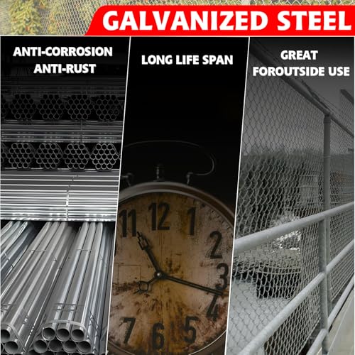 1-5/8" Chain Link Fence Frame Gate Post Male Hinge, Pack of 4, Galvanized Steel Gate Hinge for Fence Posts, Bolts & Nuts Included - size: 1-5/8" Male