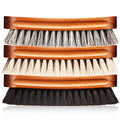 3 Pcs Horsehair Shoe Brush Kit Polishing Daubers Applicators Leather Care Brushes Shine Cleaning Brush(Shoe Brush Set C) - style: Shoe Brush Set C