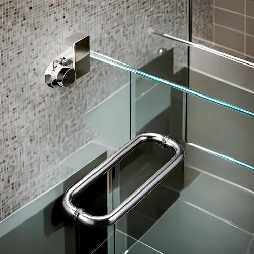 12 Inch Glass Door Handle Shower Door Handle | Back to Back, Stainless Steel, long life, finish polished