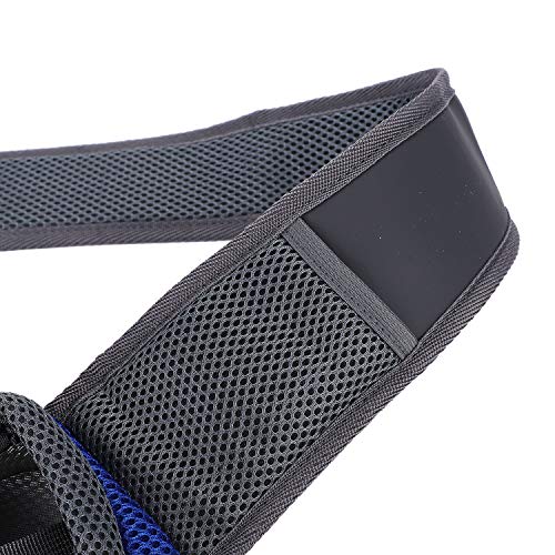 Dog Pet Sling Carrier Puppy Cat Sling Mesh Carrying Bag Adjustable Strap Breathble Small Dog Cat Satchel Carrier Hand Free Safe Front Backpack Soft Foldable Pet Purse Pouch Travel Outdoor - color: Blue