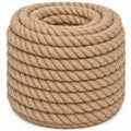 Twisted Manila Rope (2 Inch x 100 Feet) Natural Jute Thick Hemp Rope for Docks, Railings, Landscaping, Tug of War, Decorating - size: 2 Inch x 100 Feet