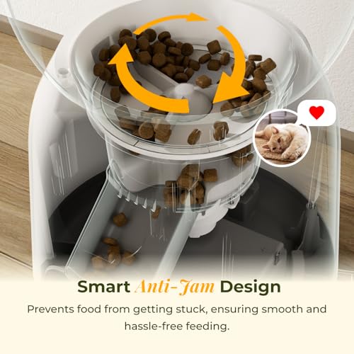 ARENTI Automatic Cat Feeder and Water Dispenser with Camera, 2K Adjustable View & Invisible Privacy Mode, 4.5L Cat Food Dispenser Fountain Combo, 5G/2.4G WiFi, 2-Way Audio, AI Alerts, Battery Backup