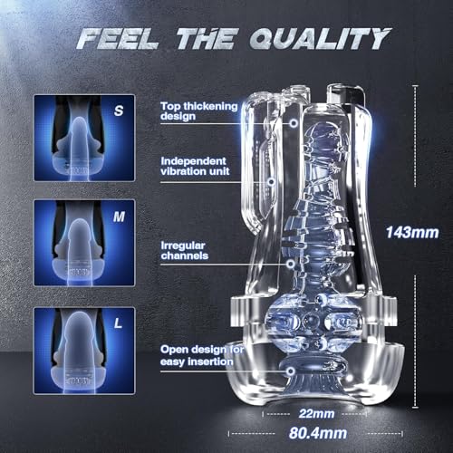 Masturbador para Hombre Male Milking Machine Male Masterburbatar with APP Control, Strong Vacuum Pump & 5 Sucking 9 Vibrating YA21