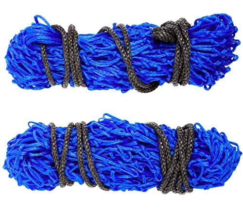Majestic Ally 2 pcs Ultra Slow Feed 1.5"x1.5" Holes 40” Hay Net for Horses and livestocks (Royal Blue) - color: Royal Blue