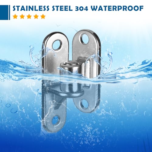 Gate Hinges Wall Mount Gate Hinge, 2Pack Heavy Gate Hinges, SUS304 Heavy Duty Hinges for Wooden Fence with 5/8'', Capacity Up to 600LBS for Wooden Fences and Farm Gates - color: 2 Pack(4pcs)