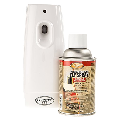 Waterbury Country Vet Flying InsectKill System - 24 Hour Control | Dispenser activates the metered valve every 15 minutes, 24 hours a day.